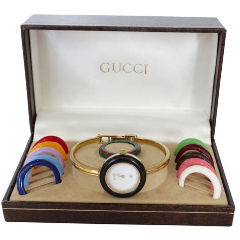 gucci resin bangle|gucci bangle watch with bezels.